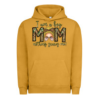 Pigment Peanut Butter Iam Boy Mom Nothing Scares Me Urban Hoodie - CowhideDigitalArt