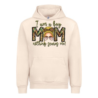 Sandshell Iam Boy Mom Nothing Scares Me Urban Hoodie - CowhideDigitalArt
