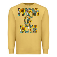 Antique Gold Mama of Both Premium Sweatshirt - CowCowDesign