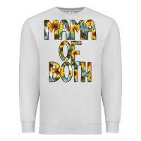 Dove Grey Mama of Both Premium Sweatshirt - CowCowDesign