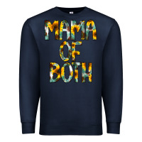 Navy Mama of Both Premium Sweatshirt - CowCowDesign
