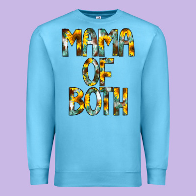 Mama Of Both Premium Sweatshirt Designed By Cowcowdesign