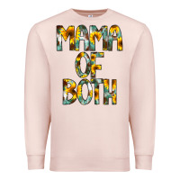 Pale Pink Mama of Both Premium Sweatshirt - CowCowDesign