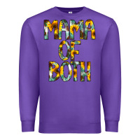 Purple Mama of Both Premium Sweatshirt - CowCowDesign
