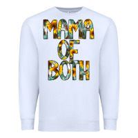 White Mama of Both Premium Sweatshirt - CowCowDesign
