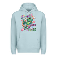 Blue Mist Easter Saurus Rex Easter Day Premium Hoodie - CowGirlArtShop