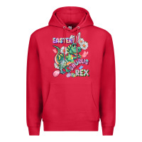 Cardinal Easter Saurus Rex Easter Day Premium Hoodie - CowGirlArtShop