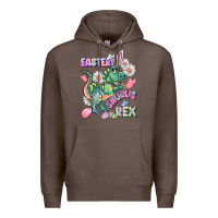 Coffee Easter Saurus Rex Easter Day Premium Hoodie - CowGirlArtShop