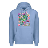 Colony Blue Easter Saurus Rex Easter Day Premium Hoodie - CowGirlArtShop