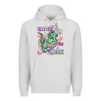 Dove Grey Easter Saurus Rex Easter Day Premium Hoodie - CowGirlArtShop