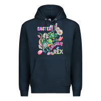 Navy Easter Saurus Rex Easter Day Premium Hoodie - CowGirlArtShop