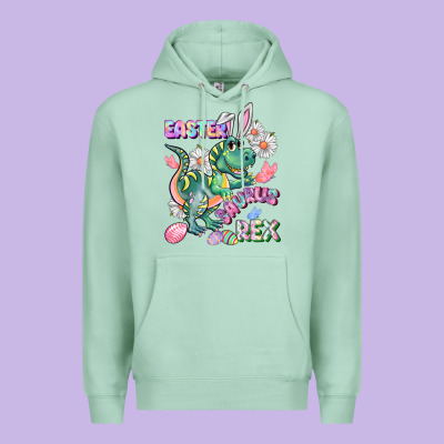 Easter Saurus Rex Easter Day Premium Hoodie Designed By Cowgirlartshop