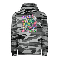 Slate Camo Easter Saurus Rex Easter Day Premium Hoodie - CowGirlArtShop