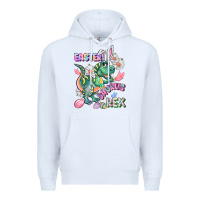 White Easter Saurus Rex Easter Day Premium Hoodie - CowGirlArtShop