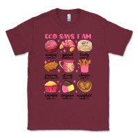 Burgundy god says i am mexican pan dulce Classic Tee - MaliasSmallBusiness