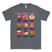 Charcoal Heather god says i am mexican pan dulce Classic Tee - MaliasSmallBusiness
