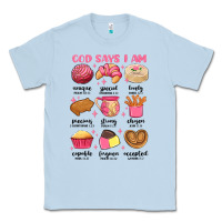 Dusty Blue god says i am mexican pan dulce Classic Tee - MaliasSmallBusiness