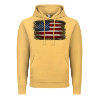 Vintage Mustard Camouflage Usa Flag Background Vintage Hoodie - Jasminsmagicworld