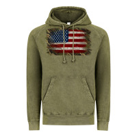 Vintage Olive Camouflage Usa Flag Background Vintage Hoodie - Jasminsmagicworld