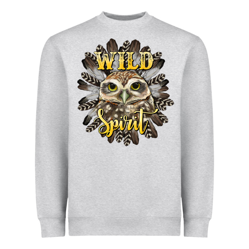 Wild Spirit Owl Heavyweight Sweatshirt by BarkalooDesign | Teevron