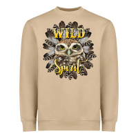 Mushroom wild spirit owl Heavyweight Sweatshirt - BarkalooDesign