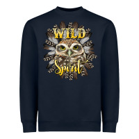 Navy wild spirit owl Heavyweight Sweatshirt - BarkalooDesign
