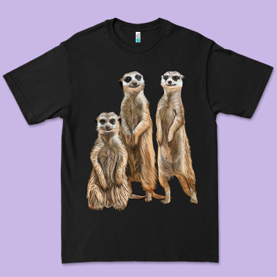 3 Meerkat Premium Tee Designed By Lillyallendesigns