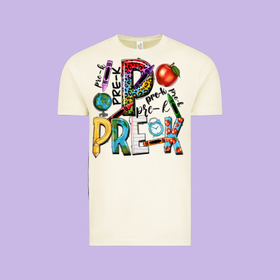 Pre K Vintage Tee Designed By Nancycooperartshop