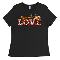 Black all you need is love Ladies Tee - AdoDesignShop