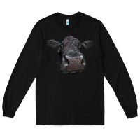 Black Black Angus Heifer Long Sleeve Tee - LillyAllenDesigns