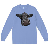 Colony Blue Black Angus Heifer Long Sleeve Tee - LillyAllenDesigns