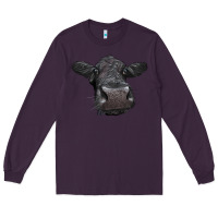 Plum Black Angus Heifer Long Sleeve Tee - LillyAllenDesigns