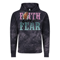Cloud Black faith over fear Vintage Hoodie - NancyCooperArtShop