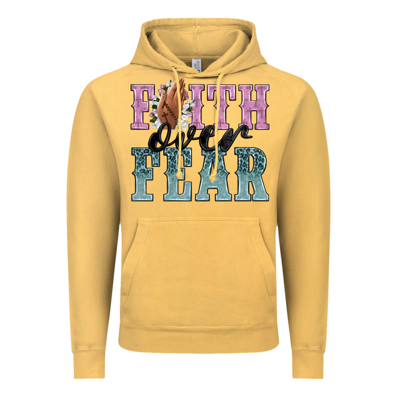 Faith Over Fear Vintage Hoodie by NancyCooperArtShop | Teevron