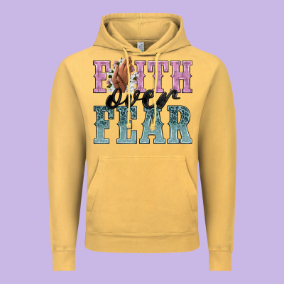 Faith Over Fear Vintage Hoodie Designed By Nancycooperartshop