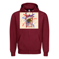 Burgundy made in the usa Zipper Hoodie - TumblerDesignByShophia