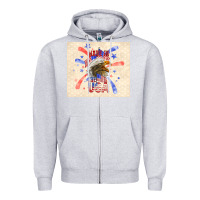 Heather Grey made in the usa Zipper Hoodie - TumblerDesignByShophia