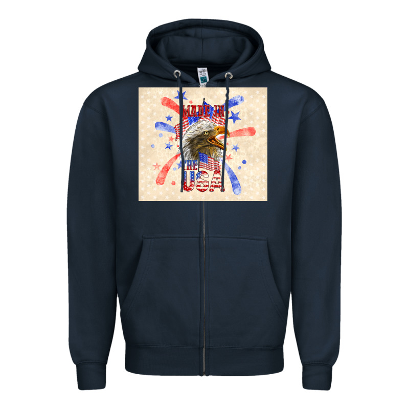 Made In The Usa Zipper Hoodie by TumblerDesignByShophia | Teevron