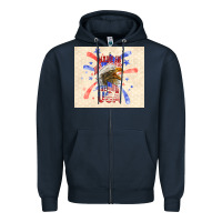 Navy made in the usa Zipper Hoodie - TumblerDesignByShophia