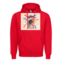 Red made in the usa Zipper Hoodie - TumblerDesignByShophia