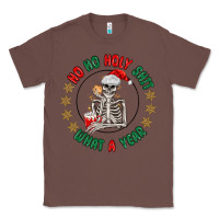 Chestnut ho ho holly shit skeleton santa Classic Tee - MaliasSmallBusiness