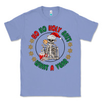 Colony Blue ho ho holly shit skeleton santa Classic Tee - MaliasSmallBusiness