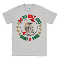 Moon Dust ho ho holly shit skeleton santa Classic Tee - MaliasSmallBusiness