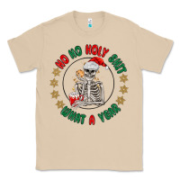 Mushroom ho ho holly shit skeleton santa Classic Tee - MaliasSmallBusiness