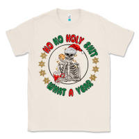 Natural ho ho holly shit skeleton santa Classic Tee - MaliasSmallBusiness