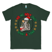 Sports Green ho ho holly shit skeleton santa Classic Tee - MaliasSmallBusiness