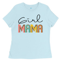 Baby Blue Girl mama Ladies Tee - JahusDesignShop