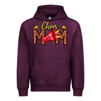 Mauve Wine cheer mom Urban Hoodie - CowhideDigitalArt
