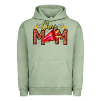 Pigment Oil Green cheer mom Urban Hoodie - CowhideDigitalArt