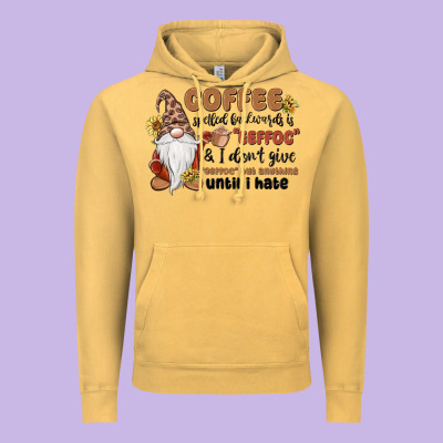 Coffee Spelled Backwards Is Eeffoc & I Don't Give Vintage Hoodie Designed By Maliassmallbusiness